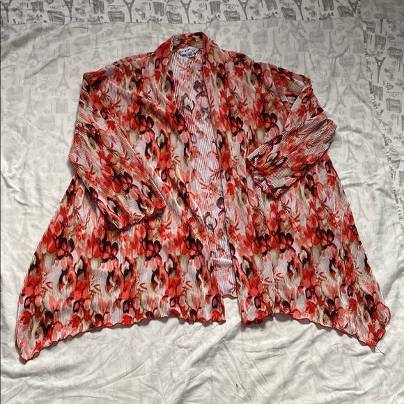 Southern Lady Floral Cardigan - Red and orange - Picture 10 of 10